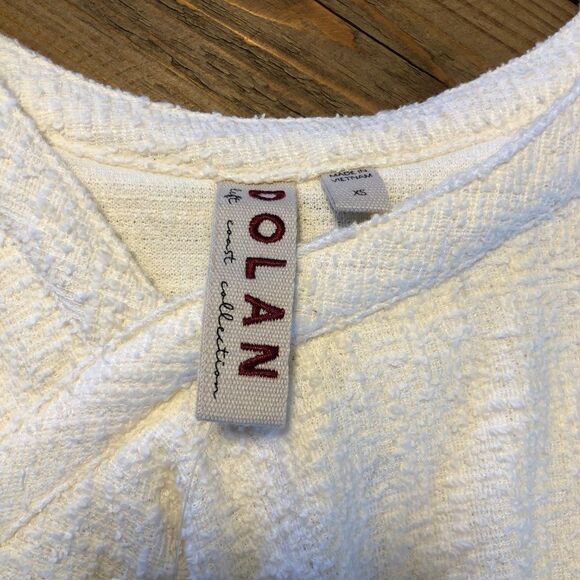 Anthropologie Dolan Cream Cotton Ruffle Top Size X Small NWT - Picture 8 of 12